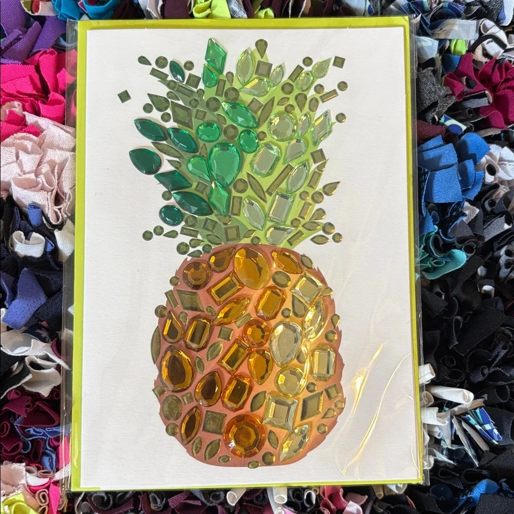 🆕Papyrus Bejeweled Pineapple “Thank You” Card